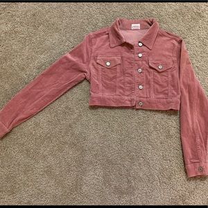 Cropped corduroy jacket